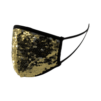 Mondkapje Glitter Paillet Goud Mondkapje Glitter Paillet Goud