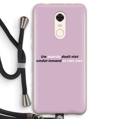 uw waarde daalt niet: Xiaomi Redmi 5 Transparant Hoesje met koord