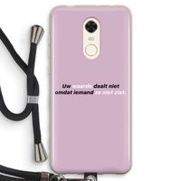 uw waarde daalt niet: Xiaomi Redmi 5 Transparant Hoesje met koord