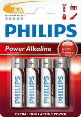 Philips power alkaline aa/lr6 penlite op kaart