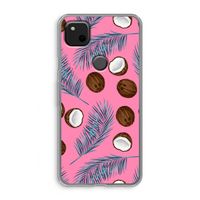 Kokosnoot roze: Google Pixel 4a Transparant Hoesje
