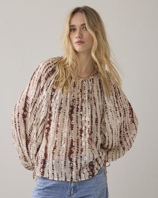 Summum Top Tiedye Georgette 2s3421-12427 Sweater 559 Brick Red