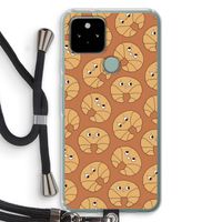 Croissant: Pixel 5 Transparant Hoesje met koord