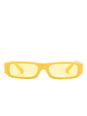 Dolce & Gabbana Kids lunettes de soleil Mini Me à monture rectangulaire - Jaune