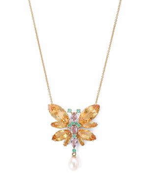 Dolce & Gabbana collier Butterfly en or jaune 18ct