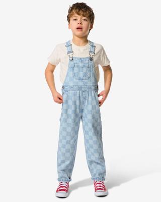 HEMA Kinderjumpsuit blokken lichtblauw (lichtblauw)