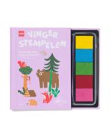 HEMA Kleurboek met vingerstempelen 21.5x24.7cm boerderij