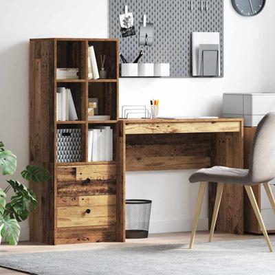 Bureau met lade 2 pcs Oudhout