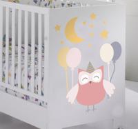 Sticker kinderen feestende uil