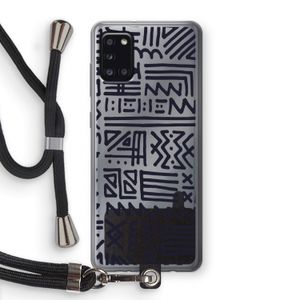 Marrakech print: Samsung Galaxy A31 Transparant Hoesje met koord