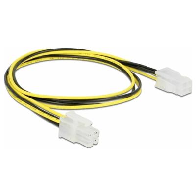 Delock Stroom Verlengkabel [1x ATX-stroombus 4-polig - 1x ATX-stroomstekker 4-polig] 50 cm Meerdere kleuren