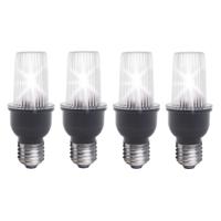 Stroboscoop lampje met E27 fitting - 4x - 230 Volt - Knipperlicht - Disco feestje voor thuis