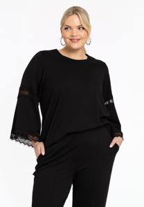 Yoek A-lijn shirt VERO | Zwart | Maat 50/52