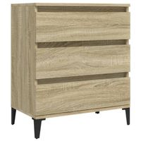 The Living Store Dressoir - Sonoma eiken - 60x35x70 cm - Bewerkt hout en metaal