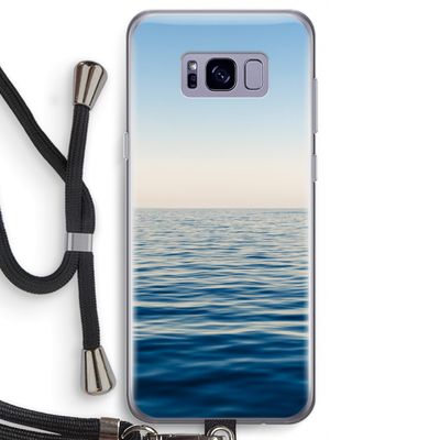 Water horizon: Samsung Galaxy S8 Transparant Hoesje met koord