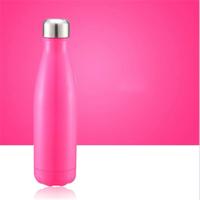 Thermische beker vacuüm kolf warmte waterfles draagbare roestvrijstalen sport ketel capaciteit: 500ml (roze)