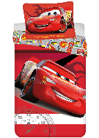 Cars Dekbedovertrek rood - 140 x 200 cm - Katoen