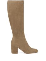 Gianvito Rossi bottes Miller 70 mm en daim - Tons neutres - thumbnail