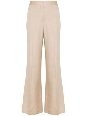 Stella McCartney pantalon évasé à taille haute - Tons neutres