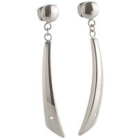 Boccia 05049-02 Oorhangers titanium-diamant 0.025 ct zilverkleurig-wit