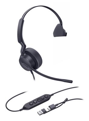 Yealink Mono Teams-headset met USB-C/A-aansluiting