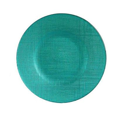 Eetbord Vivalto 323921P 323921P Turkoois Glas 21 x 2 x 21 cm (6 Stuks)