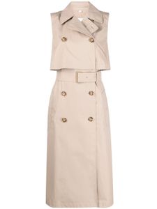 Burberry robe-trench à design sans manches - Tons neutres