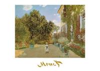 Kunstdruk Claude Monet - La casa della artista 70x50cm