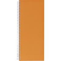 Notitieboek 135x330mm lijn 160blz 70gr spiraal oranje