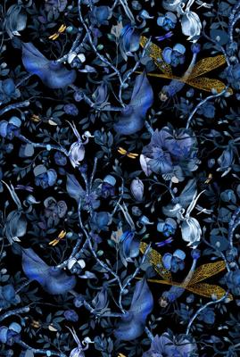 Moooi Carpets - Biophilla Blue Black - 300x400 cm Vloerkleed
