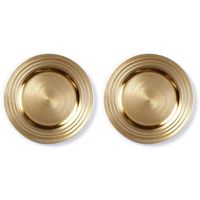 8x Diner/kerstdiner borden/onderborden goud 33 cm rond