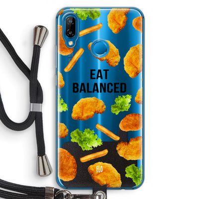Eat Balanced: Huawei P20 Lite Transparant Hoesje met koord