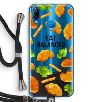 Eat Balanced: Huawei P20 Lite Transparant Hoesje met koord