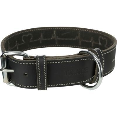 Hondenhalsband Trixie Heartbeat Zwart L 47-55 cm