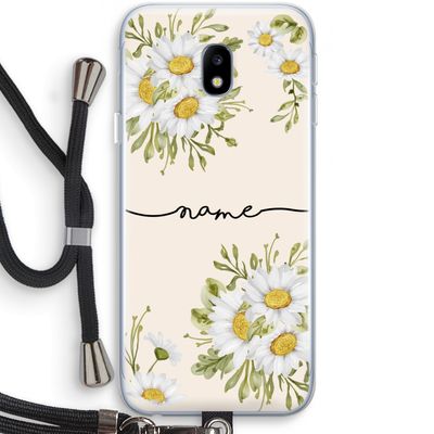 Daisies: Samsung Galaxy J3 (2017) Transparant Hoesje met koord