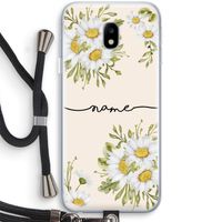 Daisies: Samsung Galaxy J3 (2017) Transparant Hoesje met koord