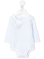 POLO RALPH LAUREN KIDS pyjama rayé à logo brodé - Bleu