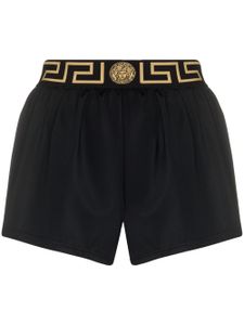 Versace short à taille Greca - Noir