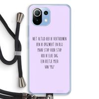 Zelfvertrouwen: Xiaomi Mi 11 Lite Transparant Hoesje met koord