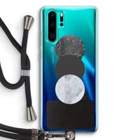 Marmeren cirkels: Huawei P30 Pro Transparant Hoesje met koord