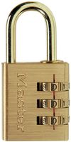 Masterlock 30mm - aluminium body with brass finish - 23mm brass plated steel shac - 630EURD - thumbnail