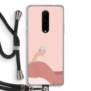 Wine: OnePlus 8 Transparant Hoesje met koord