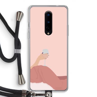Wine: OnePlus 8 Transparant Hoesje met koord