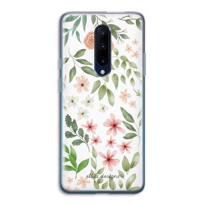Botanical sweet flower heaven: OnePlus 7 Pro Transparant Hoesje