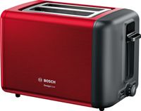 Bosch TAT3P424 broodrooster 2 snede(n) 970 W Zwart, Rood - thumbnail