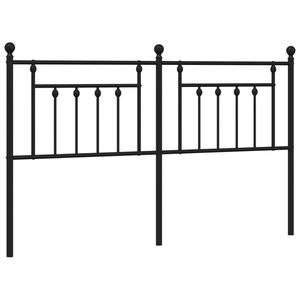 vidaXL Hoofdbord 160 cm metaal zwart