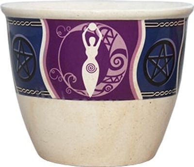 Ceramic Smudge Holder Moon Goddess