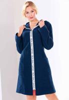 Cawo lichte zomerbadjas dames met rits-XL (48/50)