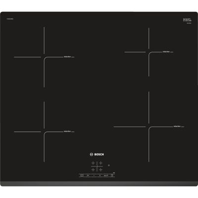 Bosch PUE631BB1E kookplaat Zwart Ingebouwd Inductiekookplaat zones 4 zone(s)
