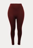 Dames Thermo Legging - High Waist - Bordeaux - thumbnail